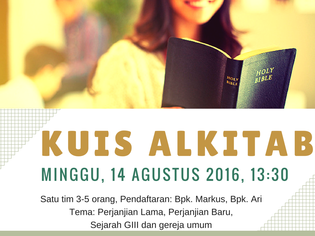 Flyer Kuis Alkitab GIII Tokyo 2016