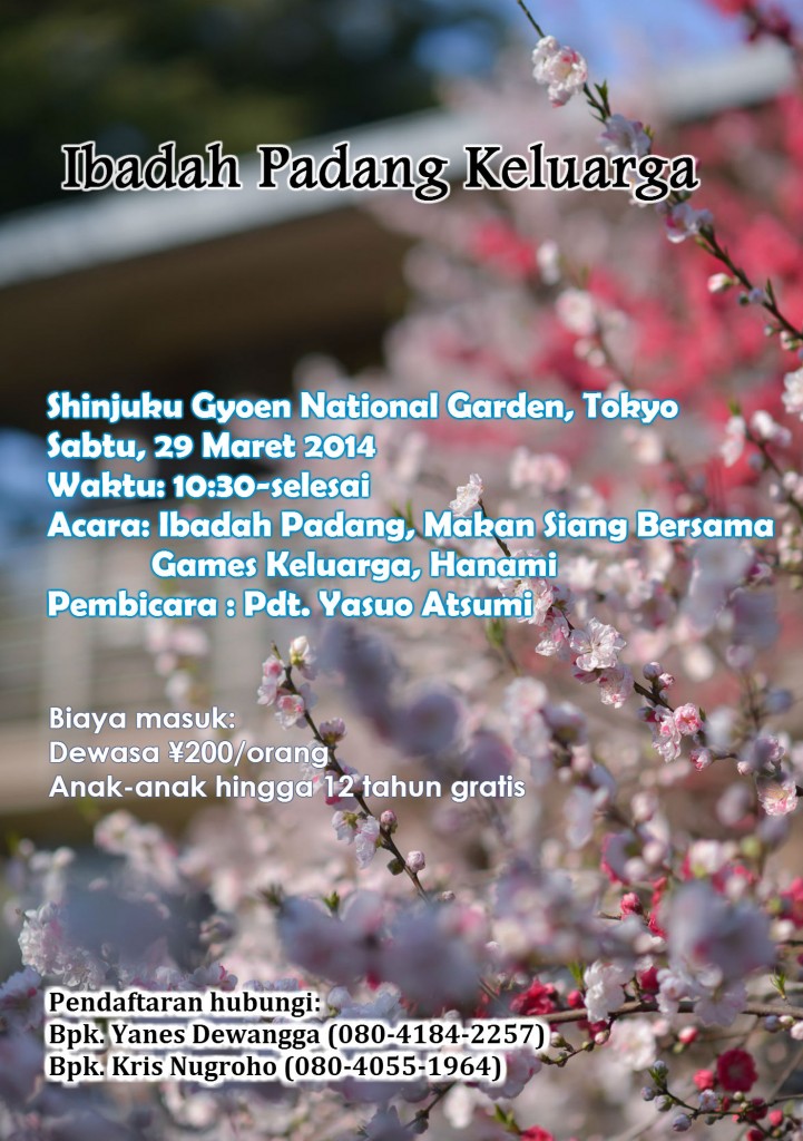 Flyer Ibadah Padang Keluarga 2014